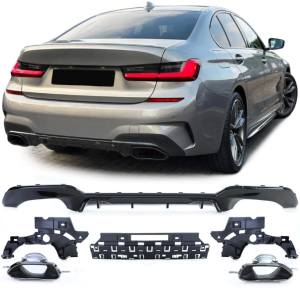 Difusor com Ponteiras Bmw Série 3 G20 G28 G21 (2018 a 2022) Look M340i M