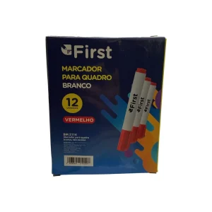 Marcador para Quadro Branco 10 Unidades Vermelho Caneta Pincel Anatômico