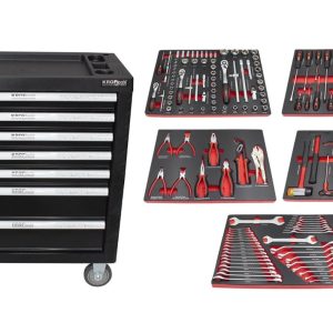 Carro de Ferramentas – 7 Gavetas – KROFTOOLS – 160pcs