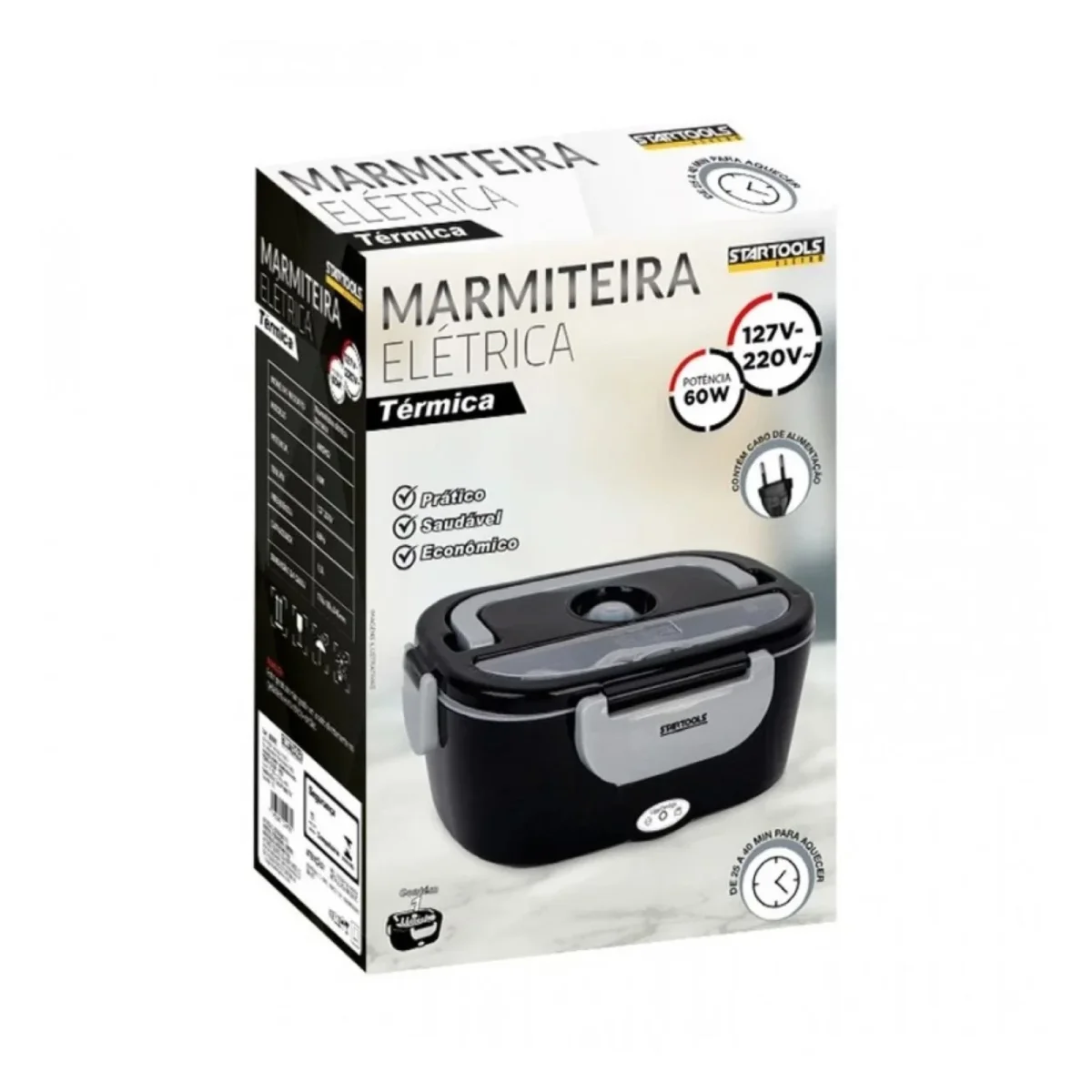 Marmita Elétrica Térmica Bivolt 1,5 Litros Que Esquenta na Tomada Portátil Marmiteira - Image 6