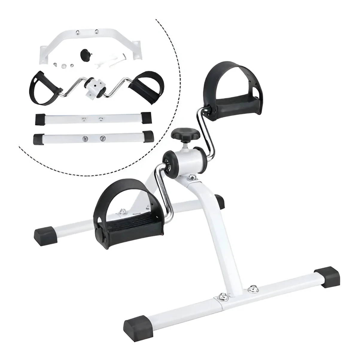 Mini Bicicleta Ciclo Ergômetro Portátil Pedal Fisioterapia Exercício