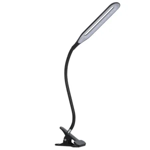 Luminária Led Mesa Alto Brilho Portátil Presilha USB Notebook Leitura Cor:Preto