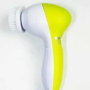 Massageador Facial 5 Em 1 Limpeza Pele Esfoliante Portatil Beleza Cor:Verde