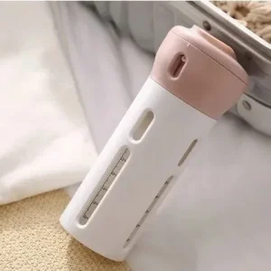 Dispenser 4 em 1 Pote Viagem Mala Shampoo Liquido Sabonete Cor:Fucsia