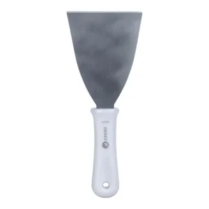 Espátula Reta 4″ Inox Profissional com Cabo de Plástico Chapa Lanche Chapeiro Cozinha Churrasco