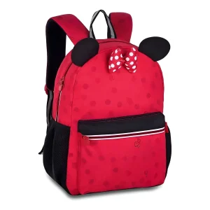 Mochila Escolar Infantil Costas Feminina para Menina Escola Viagem Passeio Vermelha
