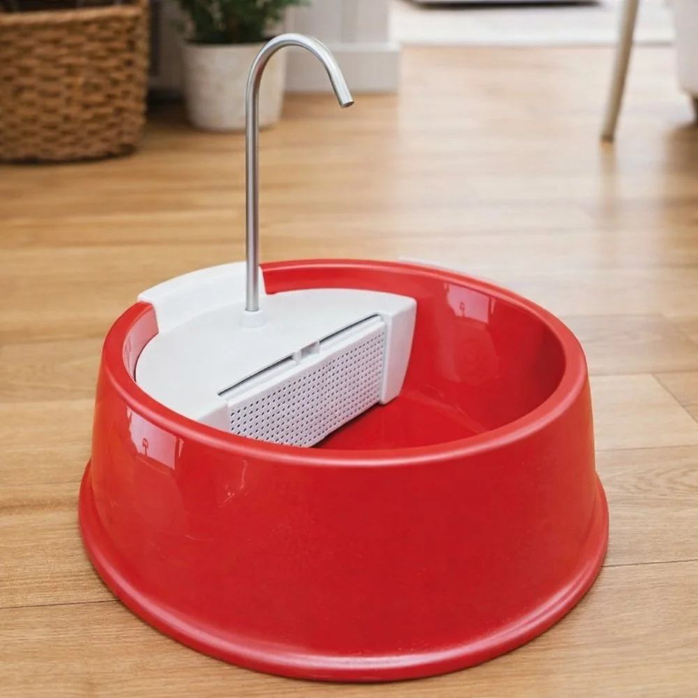 Fonte Bebedouro Gatos Cães Automático Joy Furacão Pet Bivolt – Vermelha - Image 4