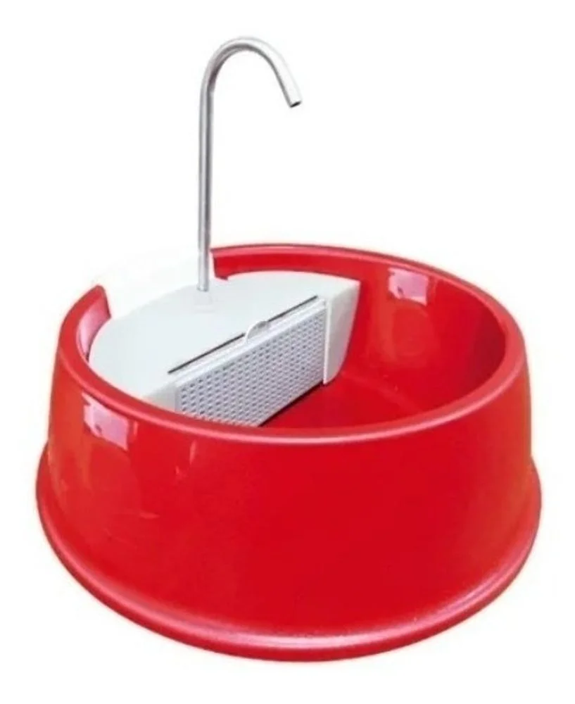 Fonte Bebedouro Gatos Cães Automático Joy Furacão Pet Bivolt – Vermelha - Image 2