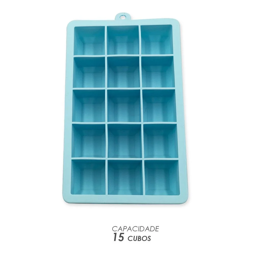 Forma de Gelo Retangular de Silicone para 15 cubos 30ml - Image 5