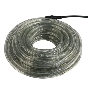 Mangueira Led Pisca Pisca com 8 Funções Redonda à Prova D’Água de 10m Branco Quente