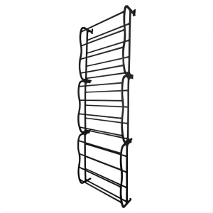 Sapateira Vertical de Parede e Porta para 36 Pares Preta
