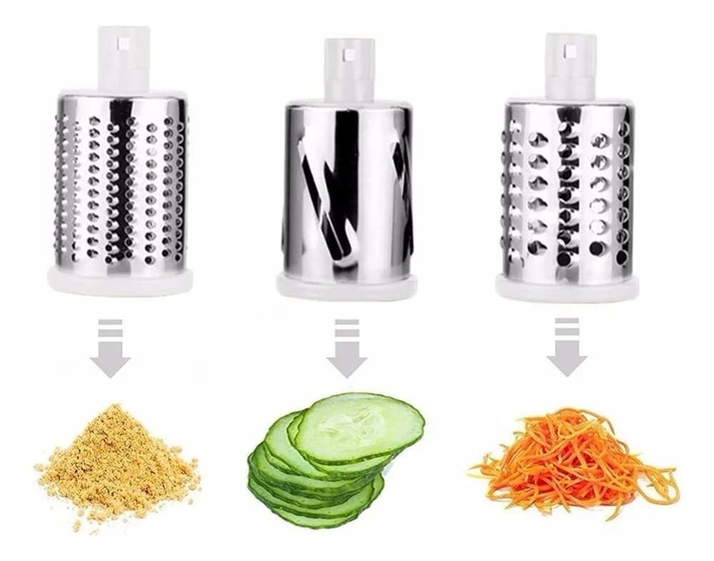 Ralador Fatiador Multiuso 3 Em 1 Verduras Legumes Queijo Top- Sortido - Image 5