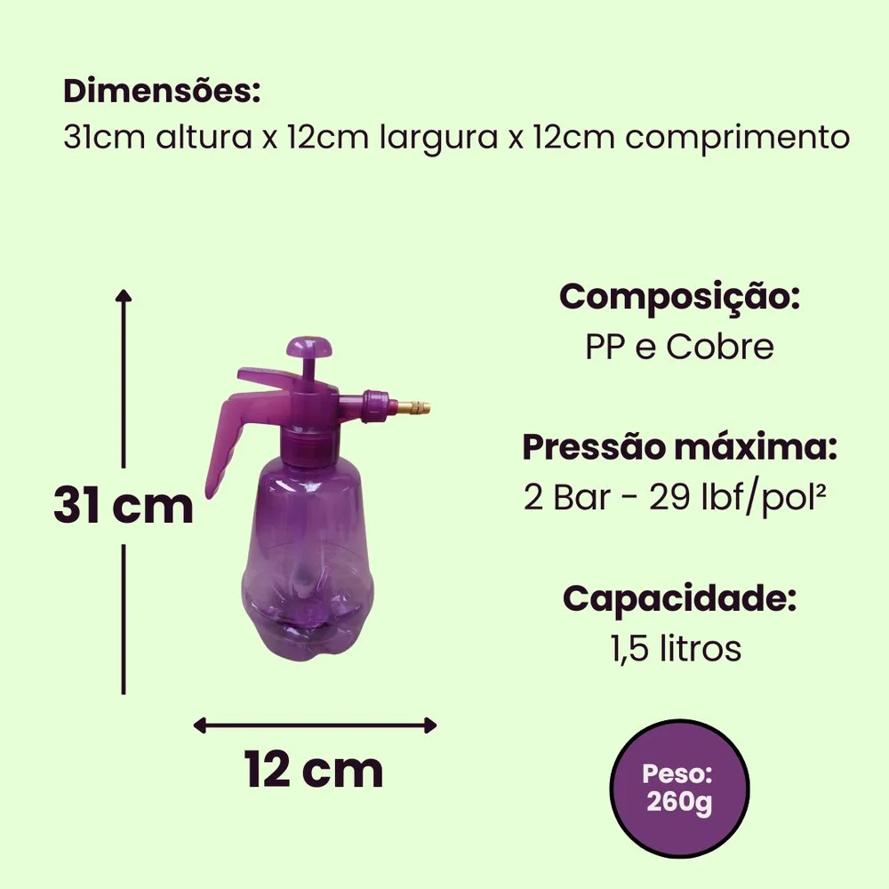 Pulverizador Pressão – 1,6 L – Sortida - Image 3