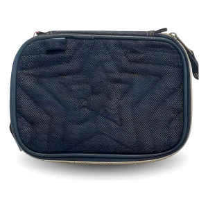 Estojo Escolar Box Jeans Juvenil Organizador Bolsa
