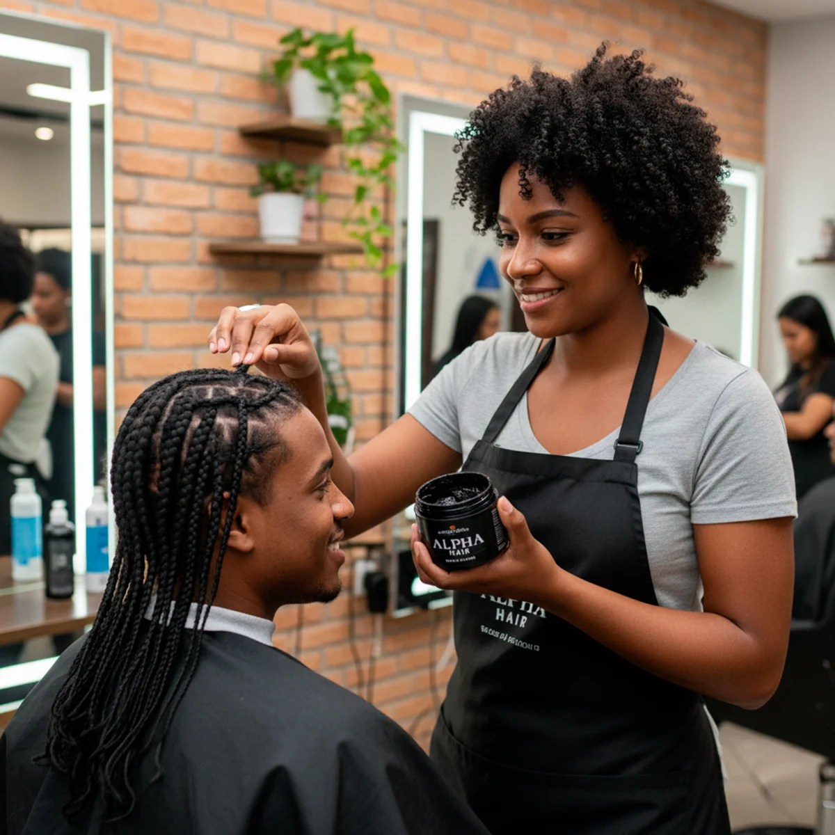 Pomada Gel Modelador Trança Penteados Cabelo Alta Definição - Image 4