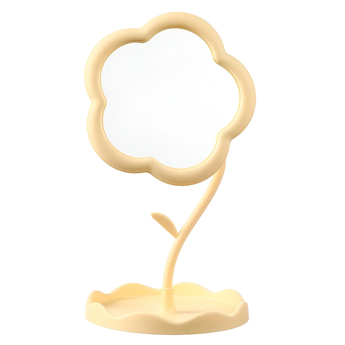 Espelho de Mesa para Maquiagem Formato Flor Decorativo Cor:Pink - Image 2