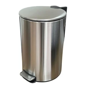 Lixeira com Pedal 12 Litros Slim Inox com Balde Removível para Banheiro Cozinha