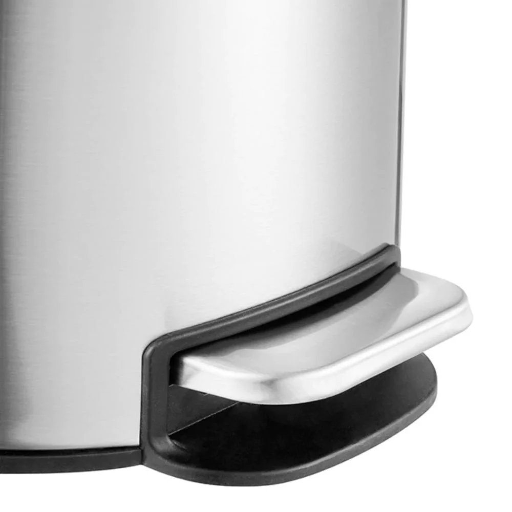 Lixeira com Pedal 12 Litros Slim Inox com Balde Removível para Banheiro Cozinha - Image 7