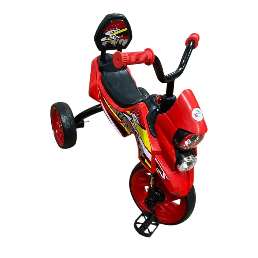 Triciclo Infantil com Pedal Moto Motoca de Passeio 3 Rodas Menino Brinquedo Vermelho - Image 5