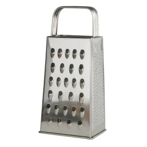 Ralador de Quatro Faces em Aço Inox 23cm Resistente Cozinha Legumes Verduras Quejo