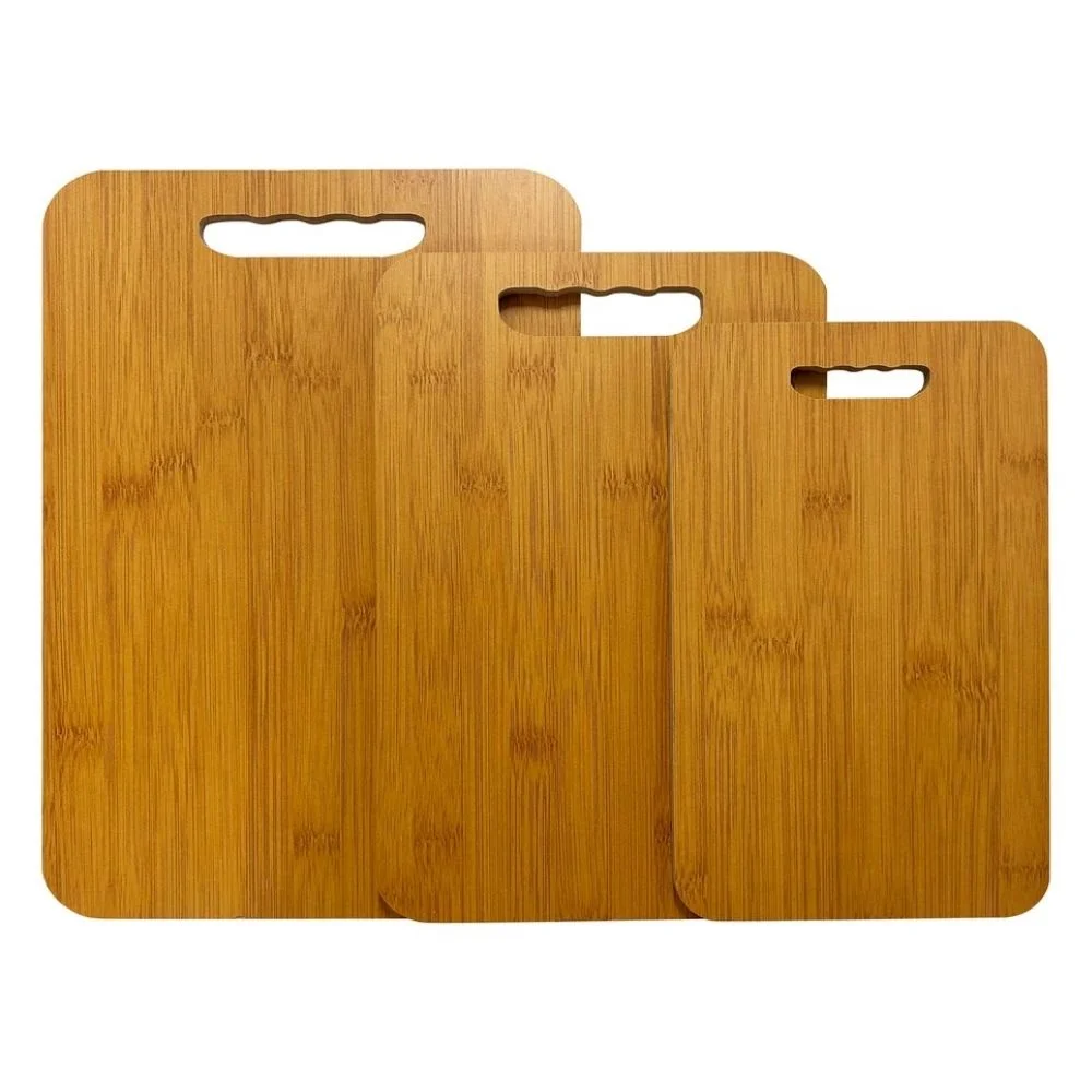 Kit 3 Tábua de Corte Madeira MDF Retangular Para Carne Churrasco Legumes Frutas - Image 2