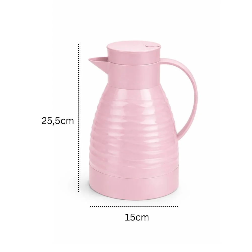 Garrafa Térmica 1 Litro Rosa com Isolamento a Vácuo para Café Chá Água - Image 5