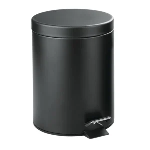 Lixeira com Pedal 3 Litros Aço Inox Redonda para Banheiro Cozinha Escritório