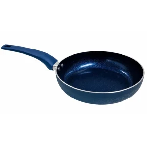 Frigideira Antiaderente Cerâmica Fogão Cooktop Indução e Gás 24cm Azul