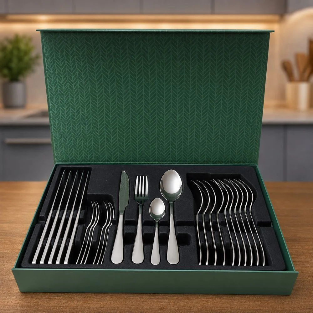 Jogo Talheres 24 Peças Inox com Garfos, Facas e Colheres - Image 3
