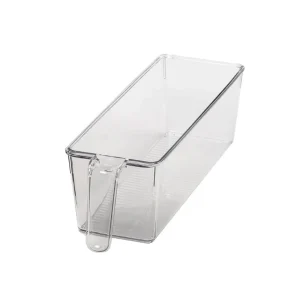 Organizador de Geladeira e Armário Acrílico Transparente com Alça Multiuso