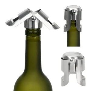 Tampa a Vácuo Garrafa de Vinho Champagne Espumante Inox Vedação Hermética