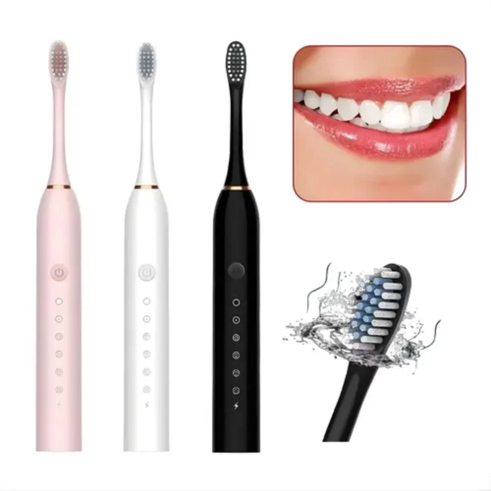 Escova Dental Elétrica Sônica 4 Cabeças Recarregável Limpeza Profunda - Image 8