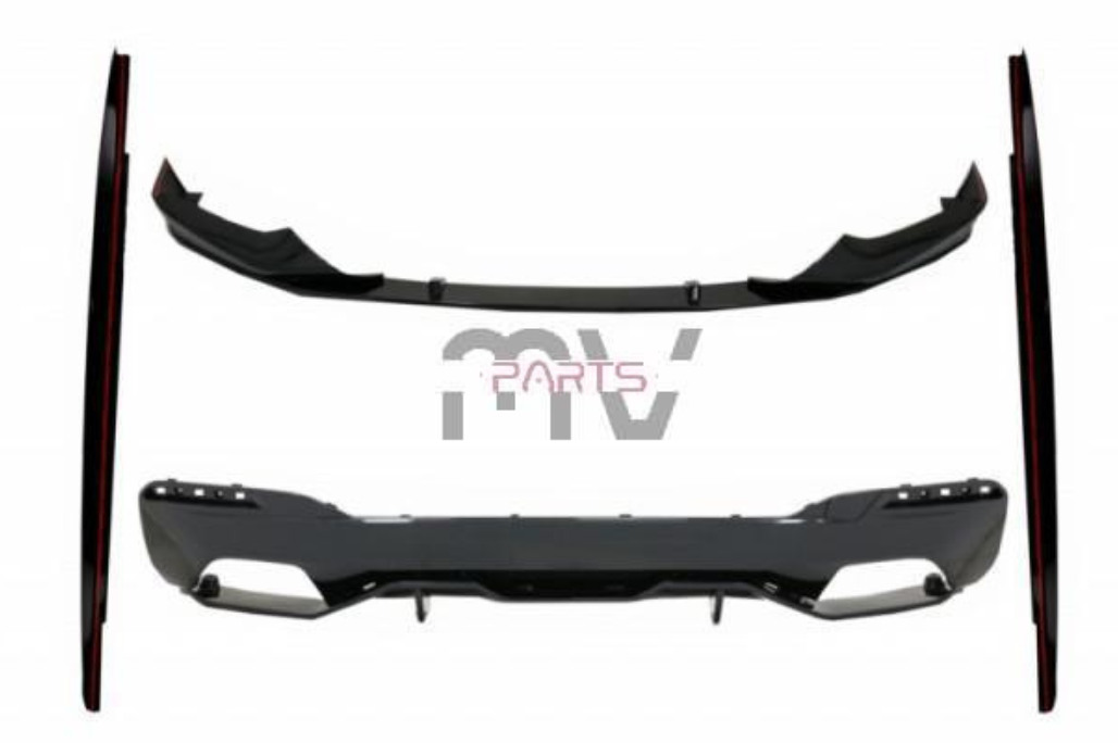 Conjunto Bmw Série 5 G30 G31 (2017 a 2019) Spoiler, Laminas e Difusor