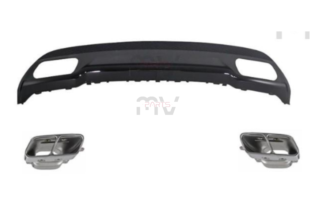 Difusor com Ponteiras Mercedes A W176 (2012 a 2015)