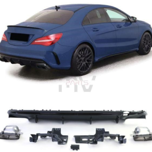 Difusor com Ponteiras Mercedes CLA W117 X117 (2013 a 2018) AMG