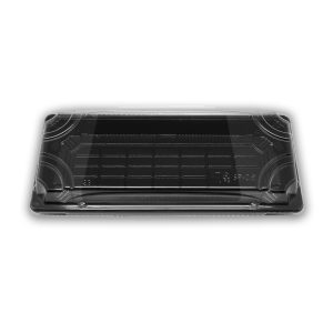 Embalagens Sushi OPS Negro +Tampa OPS 222x93x22mm 50un.