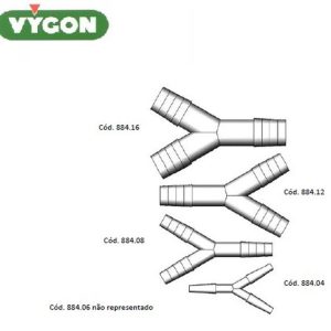 VYGON-CONECTOR Y (RACCORD), POLIPROPILENO, EXT. 8-10MM