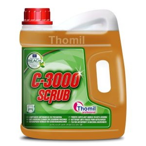 C-3000 SCRUB-Produto Limpeza Alcalino anti manchas P/Auto Lavadora 4Lts.