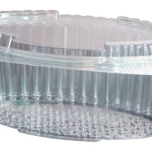 Saladeira Oval 1000ml PET Cx300un.