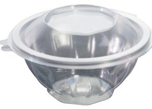 Saladeira Plast. Redonda R370 APET 100un.