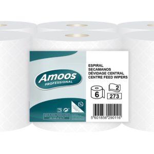 Rolos Espiral Folha Dupla Branco Pack 6un. 100mts