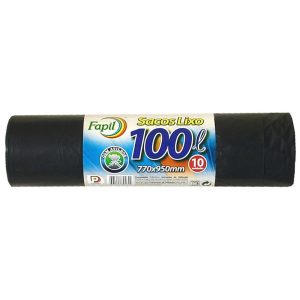 Rolo Sacos Lixo Fapil 100Lts (80×95) 10un.(Cx.20rolos)