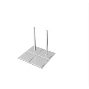 Base Para Manequim Infantil 2 Pinos Branca