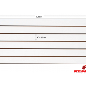Painel Canaletado 1,22 x 0,61 4″ Branco