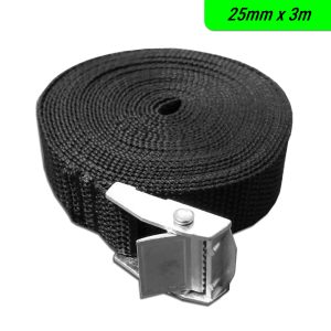 Cinta de Amarração de Carga CPC 25mm x 3m Preta