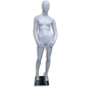 Manequim De Fibra Feminino Mao No Bolso Branco