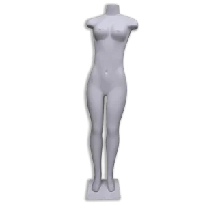 Manequim De Plástico Feminino Afunilado Branco
