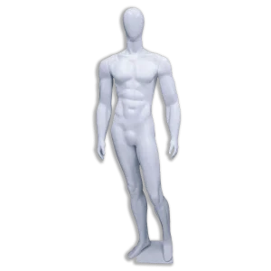 Manequim De Plástico Masculino Bombado Cabeça Ovo Branco