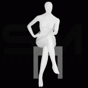 Manequim Feminino Sentada Articulada